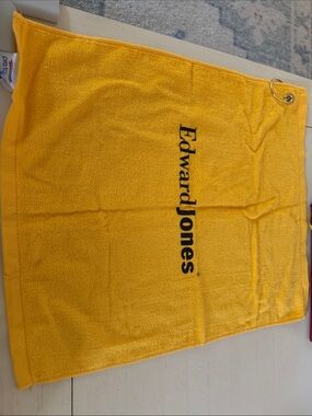 Edward Jones Yellow Golf Towel W / CLIP